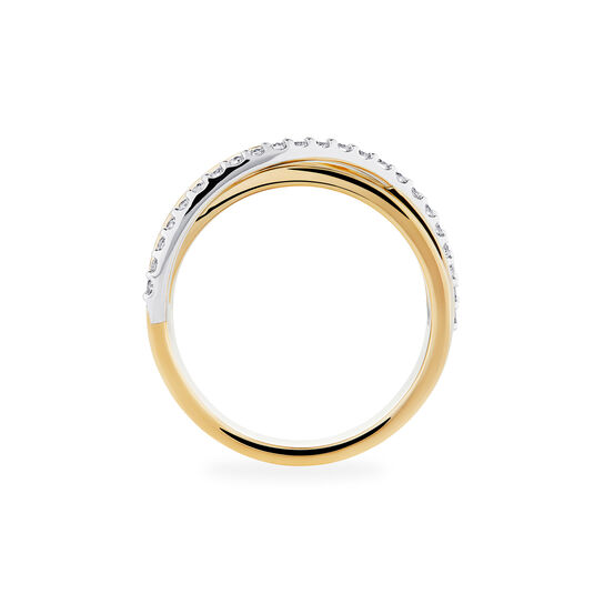 Birks Ros&eacute;e du Matin Diamond and Yellow Gold Ring - Side image number 3
